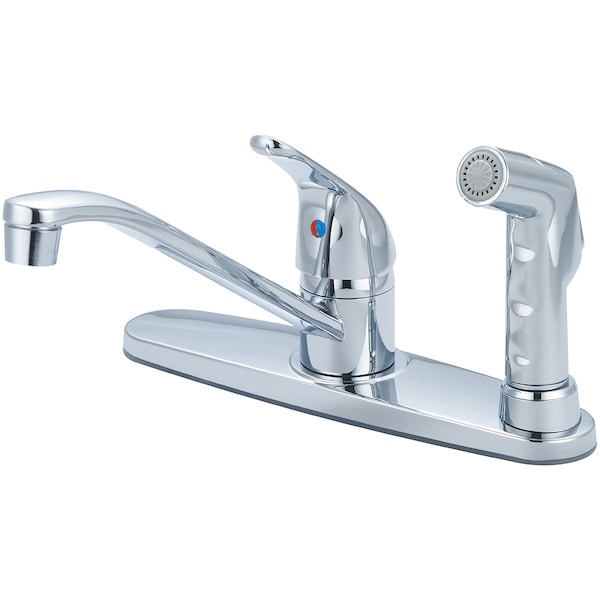 Olympia Faucets Single Handle Kitchen Faucet, NPSM, Standard, Polished Chrome, Overall Width: 10.06" K-4164 - main